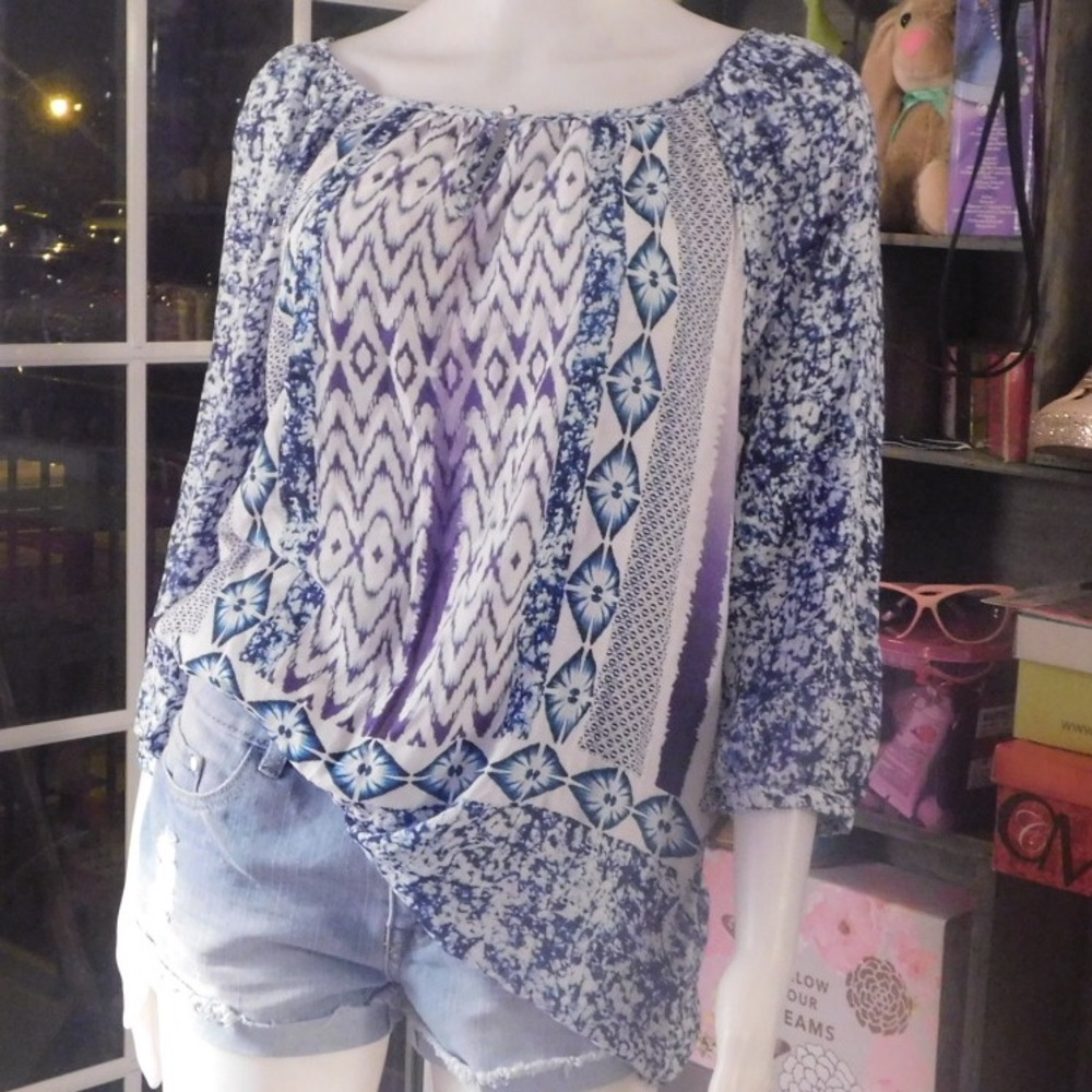💐BOHO SOFT 3/4 LENGTH SLEEVE BLOUSE💐